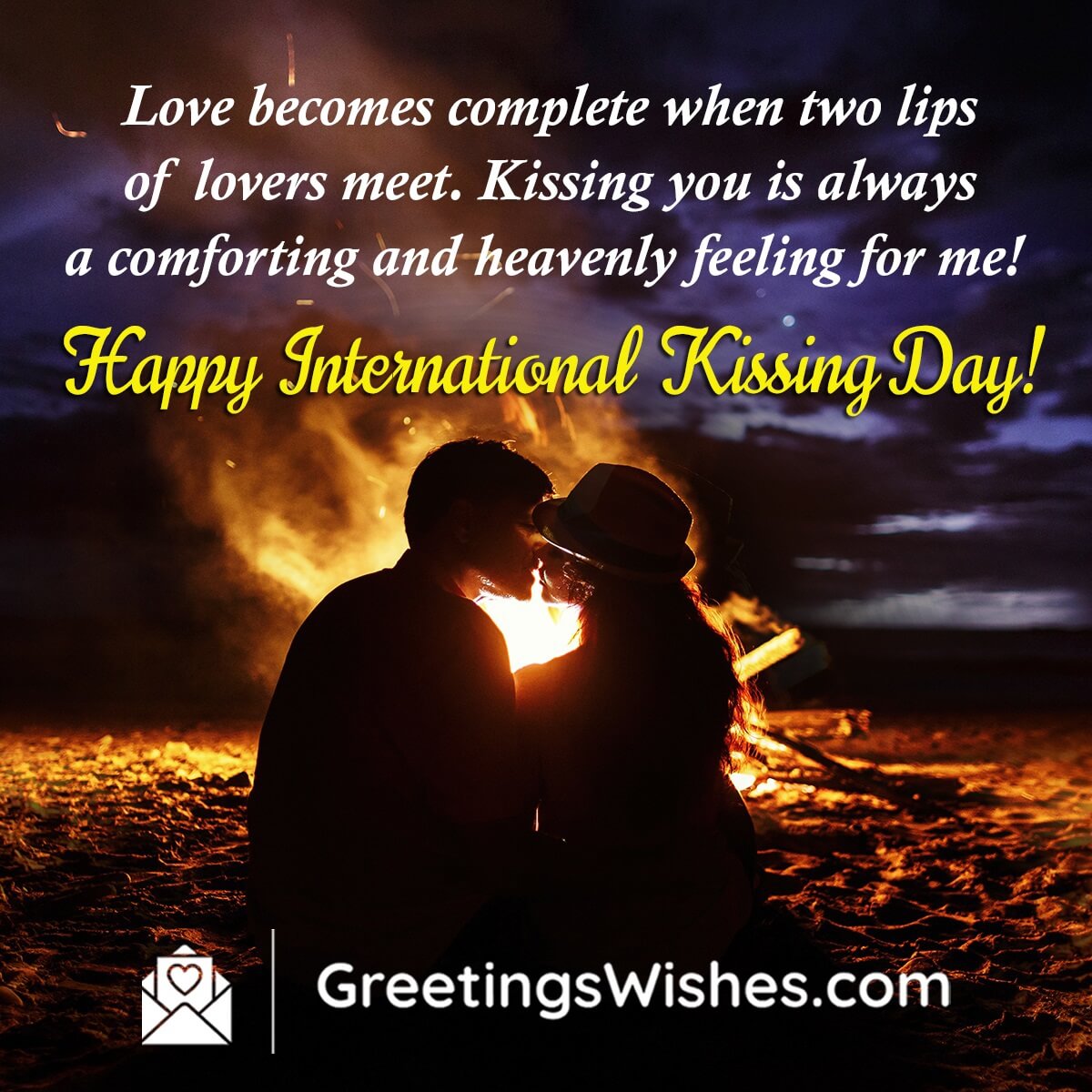 Happy International Kissing Day Message For Love