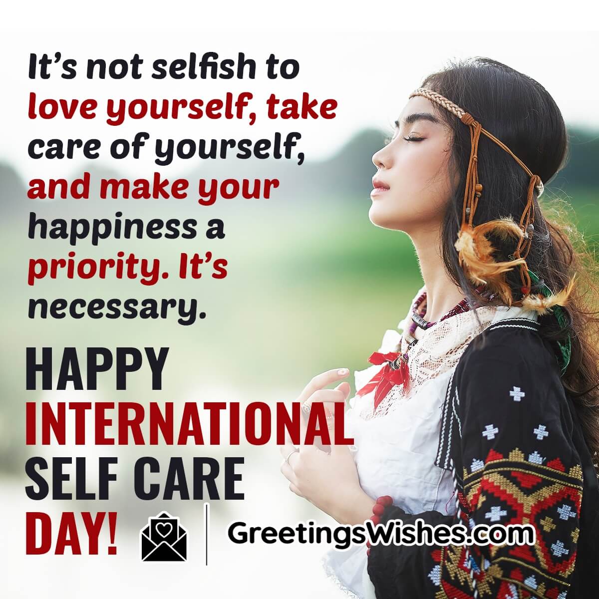 Happy International Self Care Day Message
