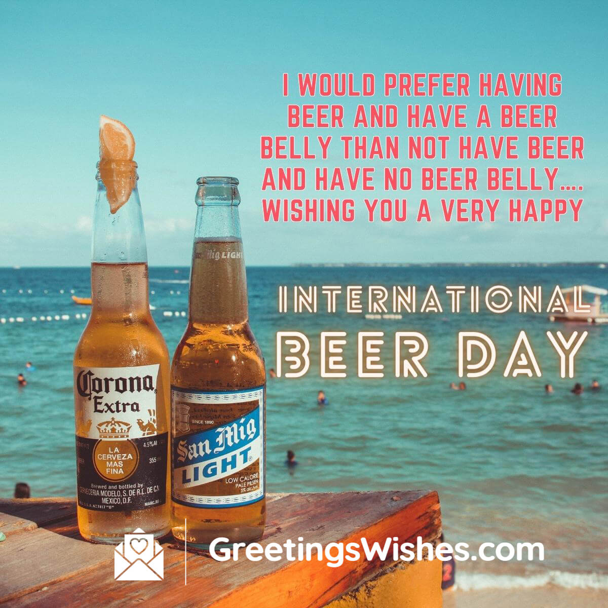 International Beer Day Status Image