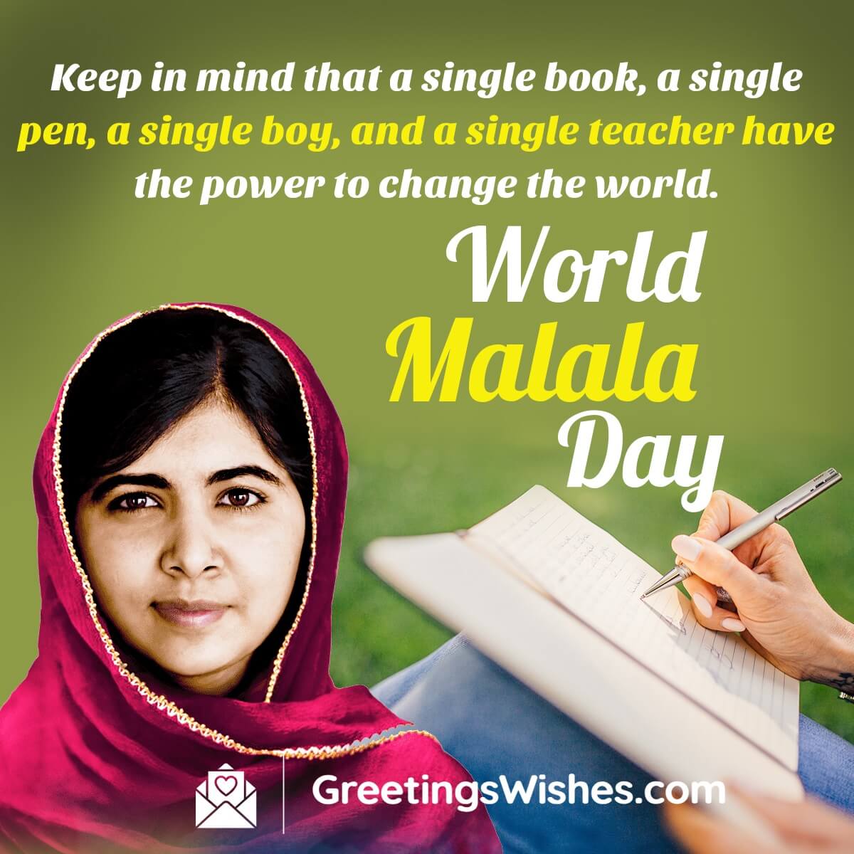 World Malala Day Messages Quotes