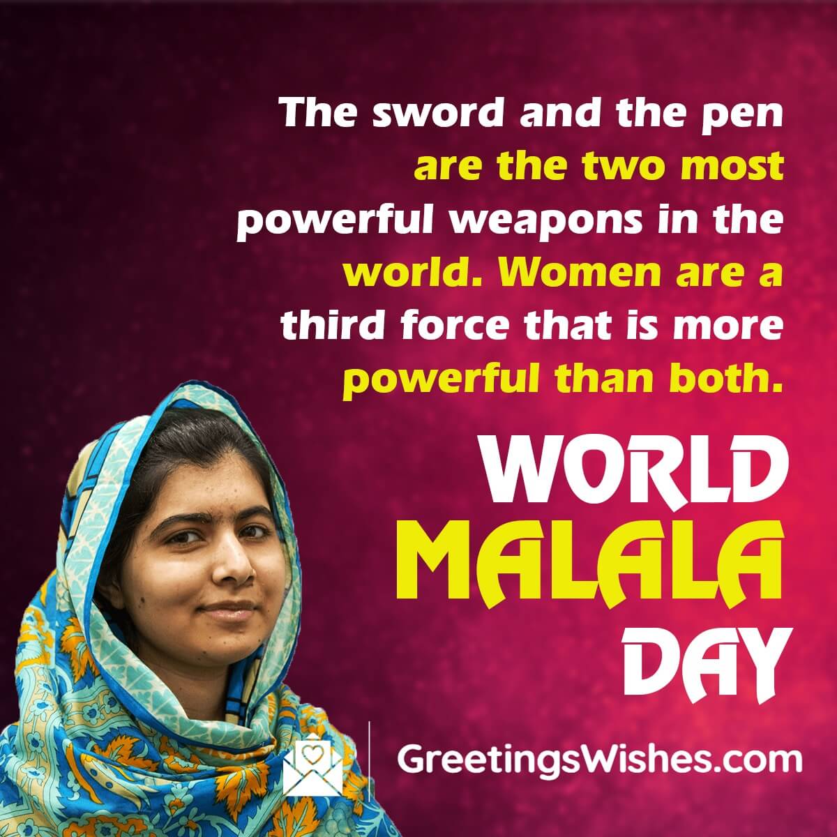 World Malala Day Messages Quotes (12 July)