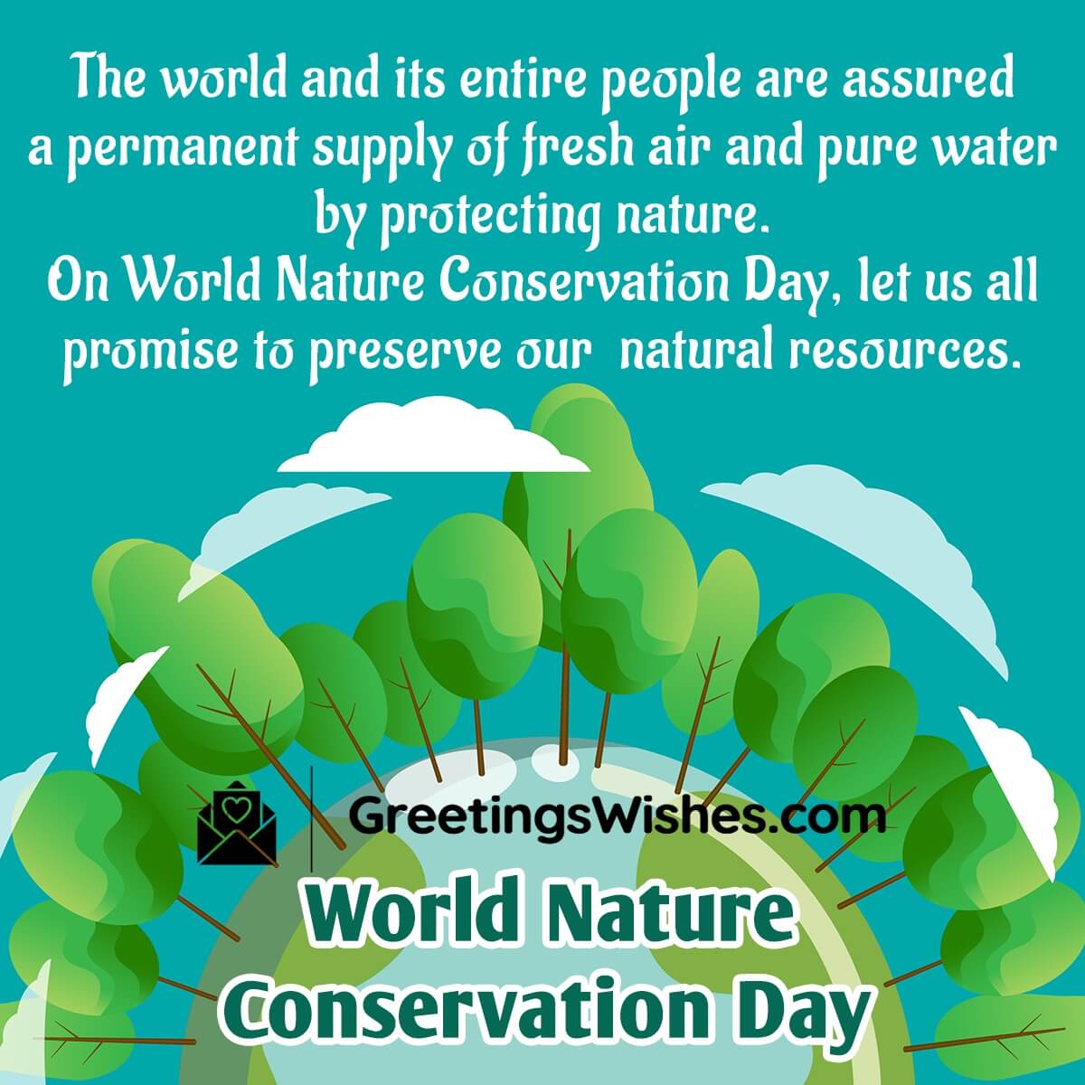 World Nature Conservation Day Message