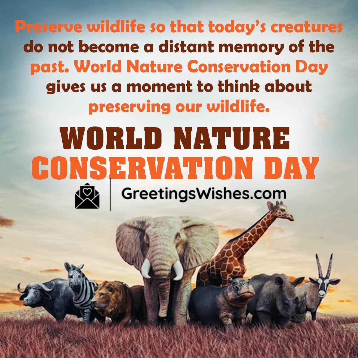 World Nature Conservation Day Messages