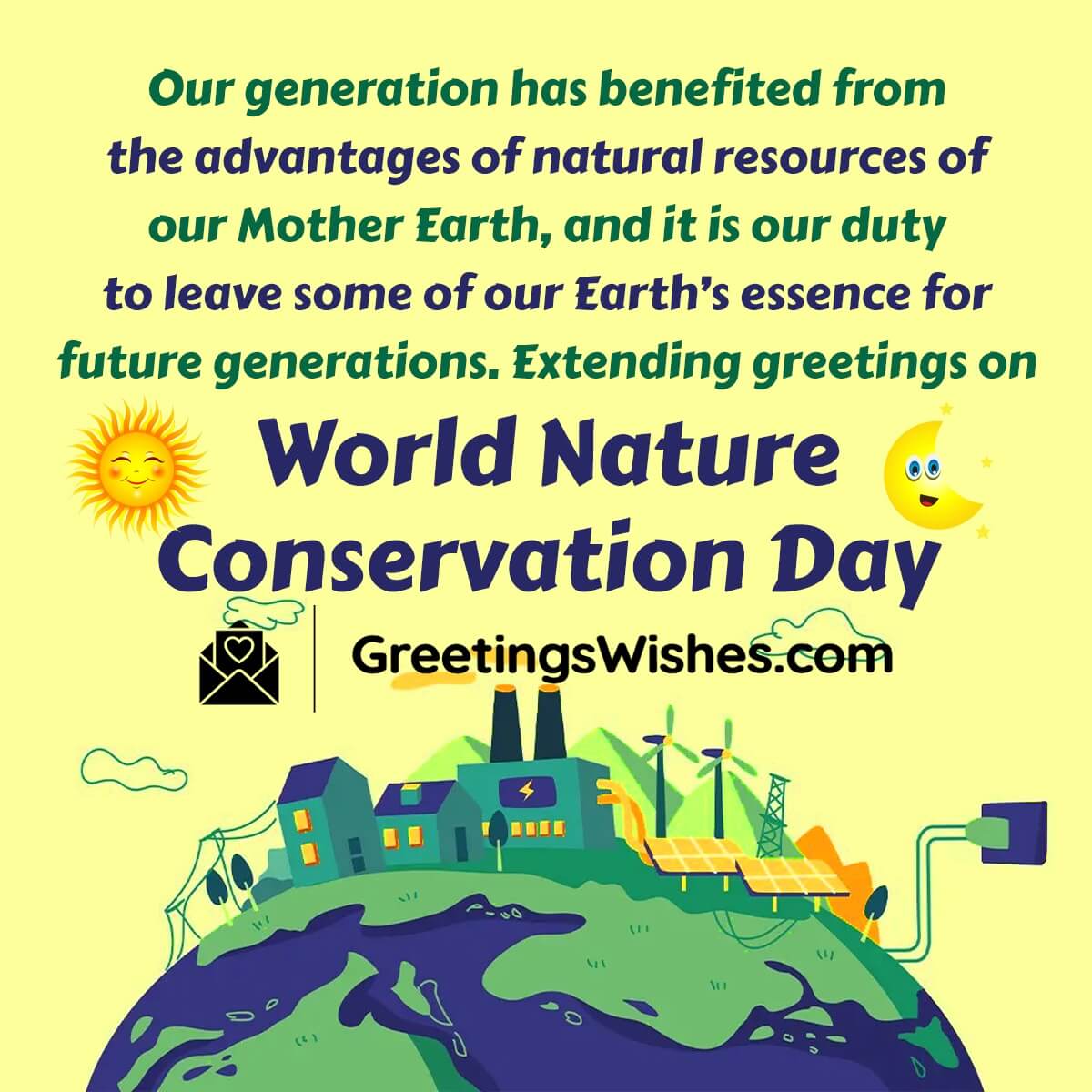World Nature Conservation Day Quotes, Messages