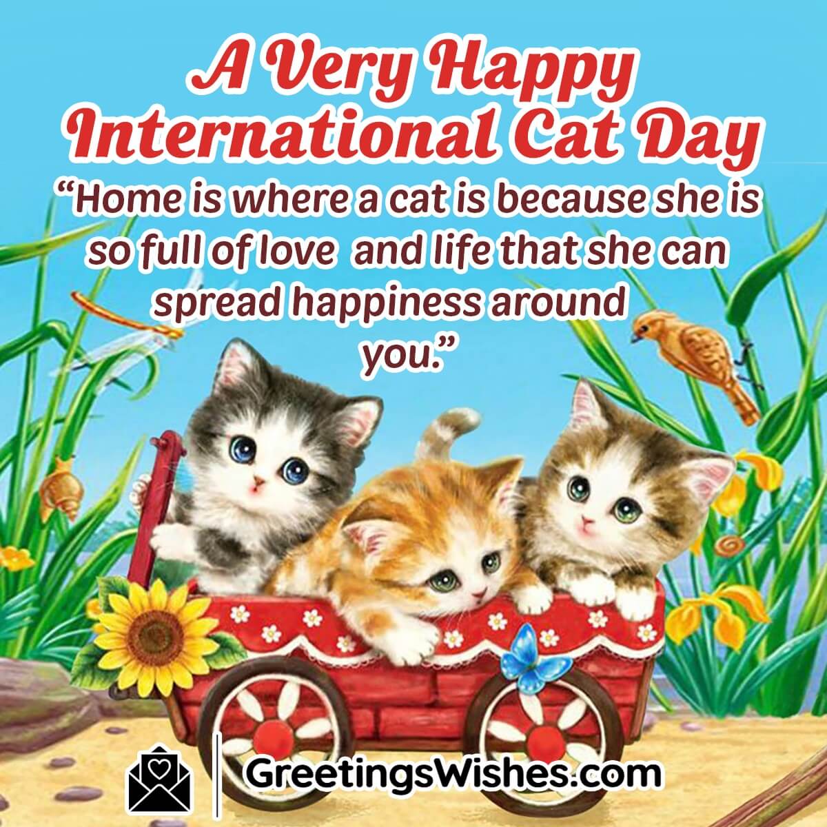Happy International Cat Day Quote