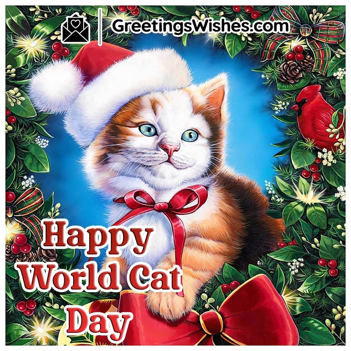 Happy World Cat Day Picture
