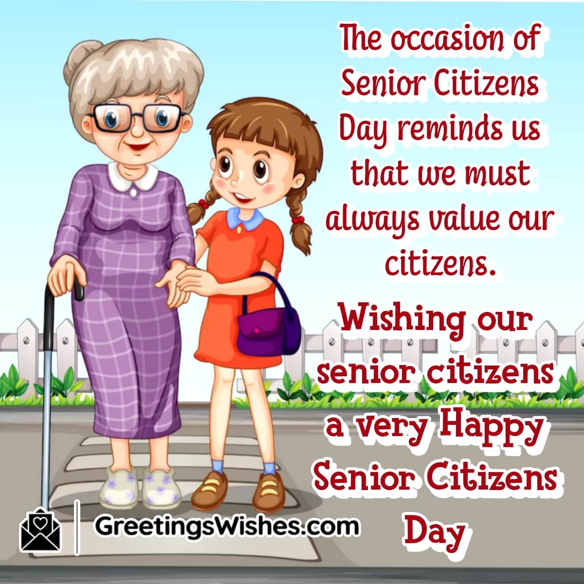 Wishing Happy Senior Citizens Day
