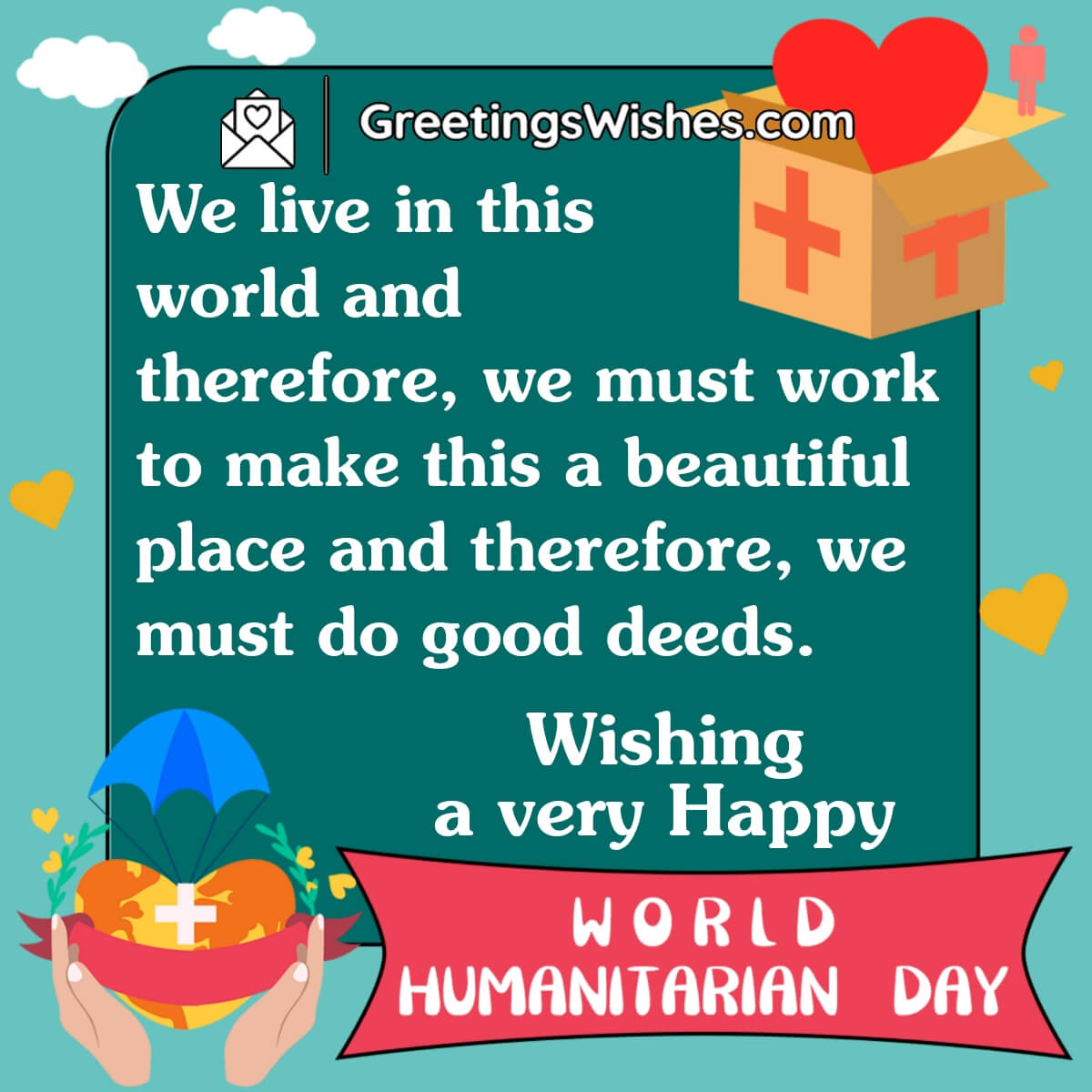 World Humanitarian Day Message Image