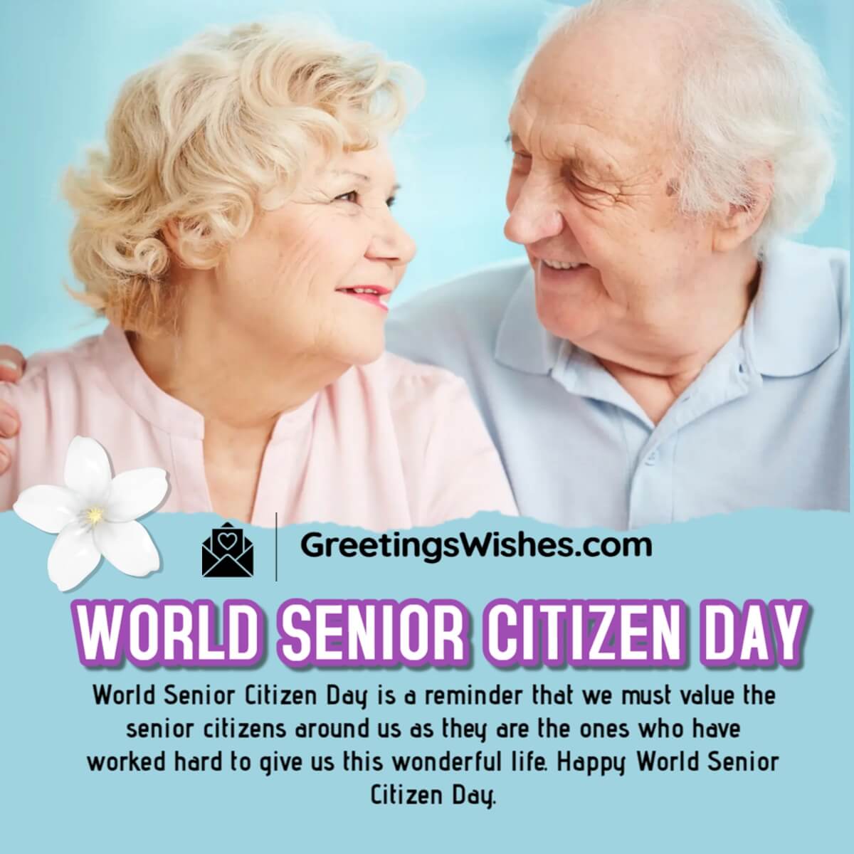 World Senior Citizen Day Message