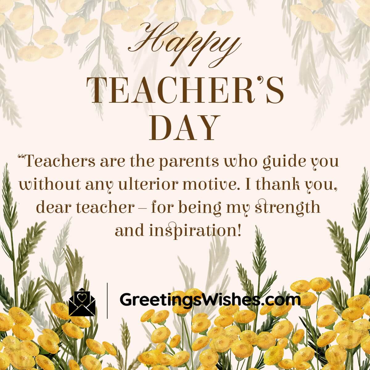 Teachers Day Wishes (05 September) - Greetings Wishes