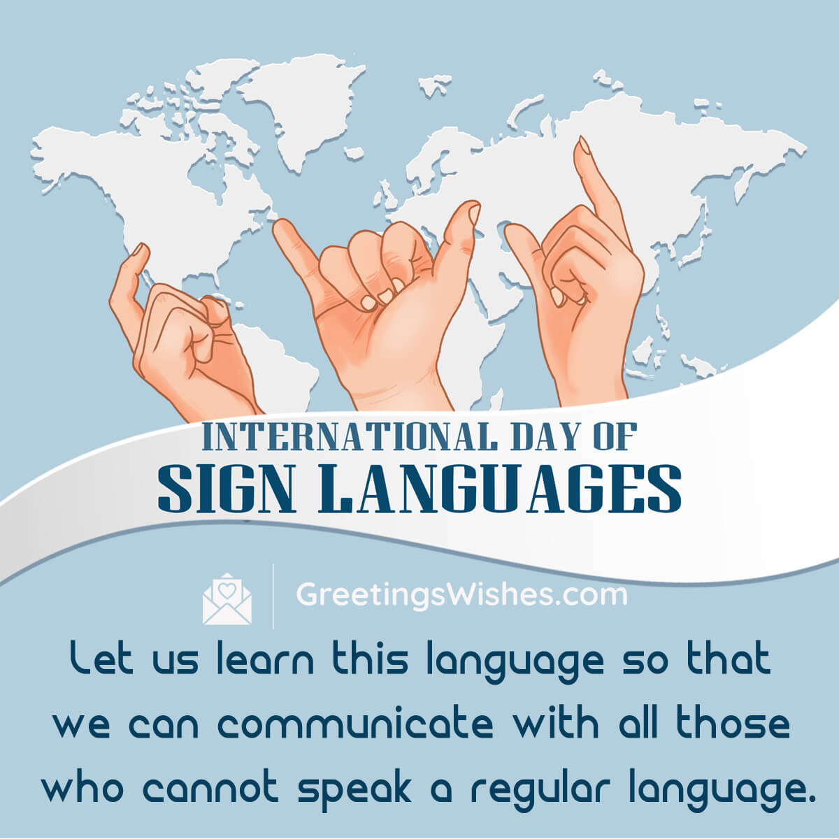 International Sign Language Day Wishes (23rd September)