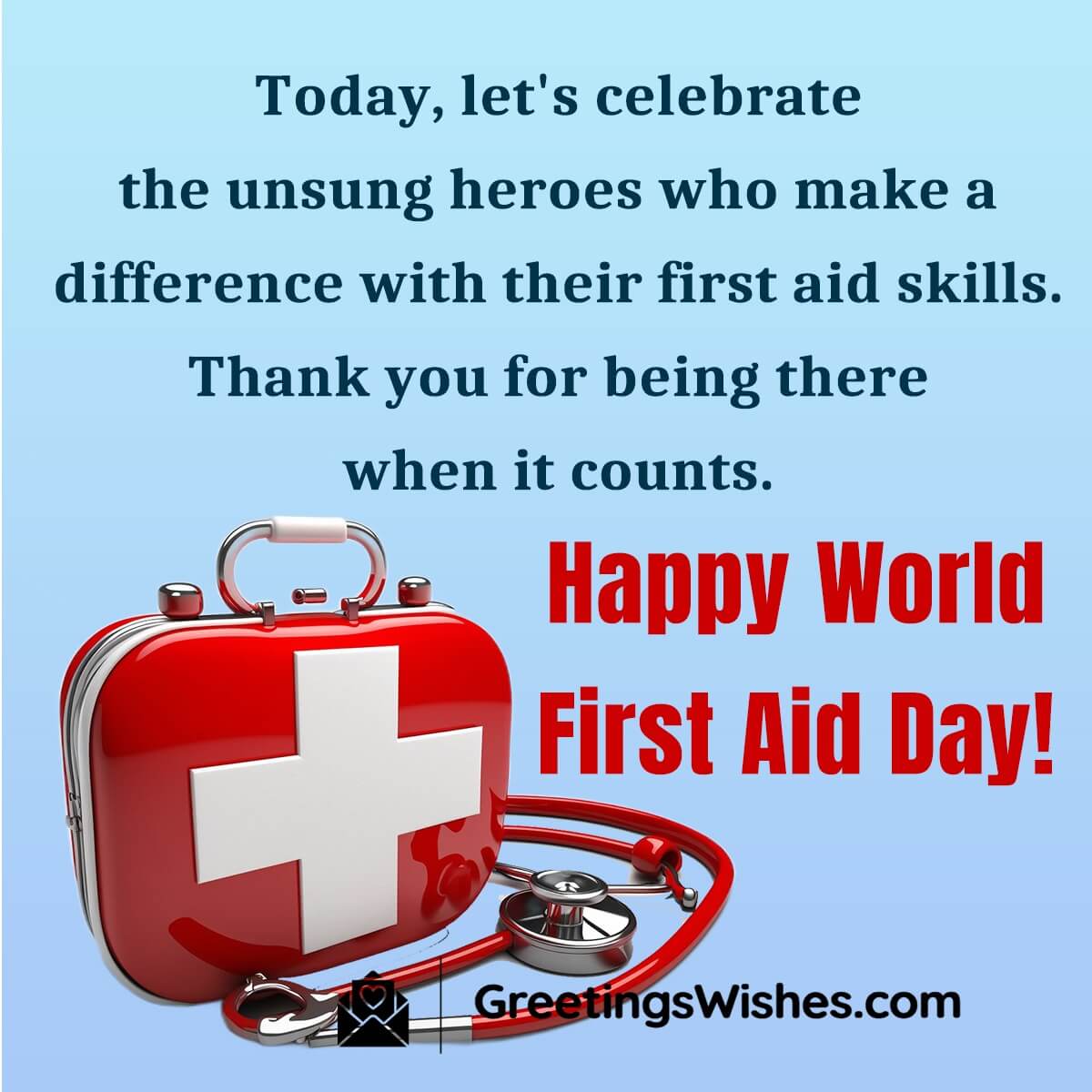 World First Aid Day Messages