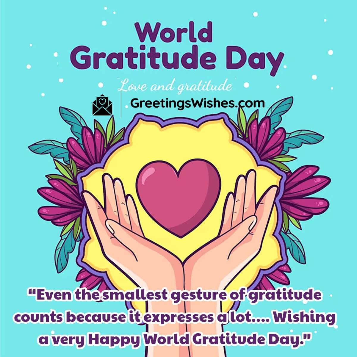 World Gratitude Day Wish Pic