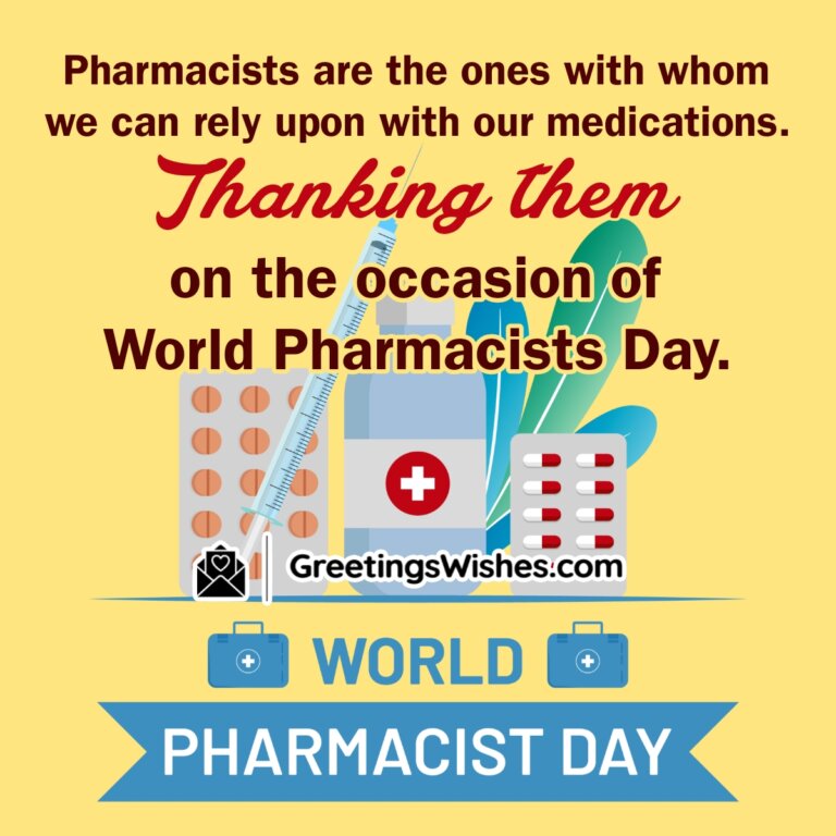 World Pharmacist Day Wishes and Messages ( 25 September ) - Greetings ...
