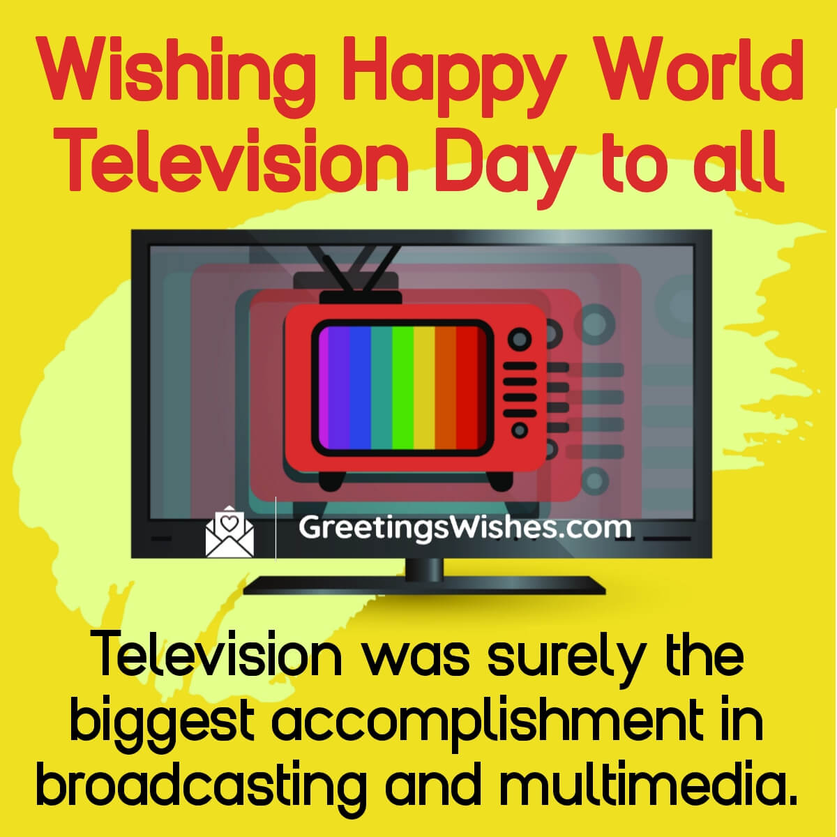 Wishing Happy World Television Day Message