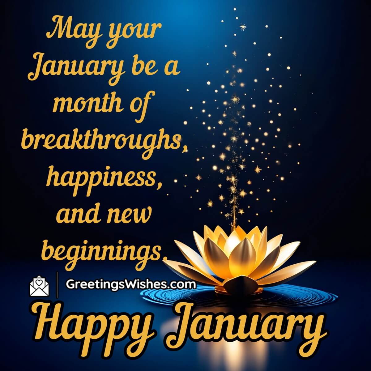 Happy January Month Wish