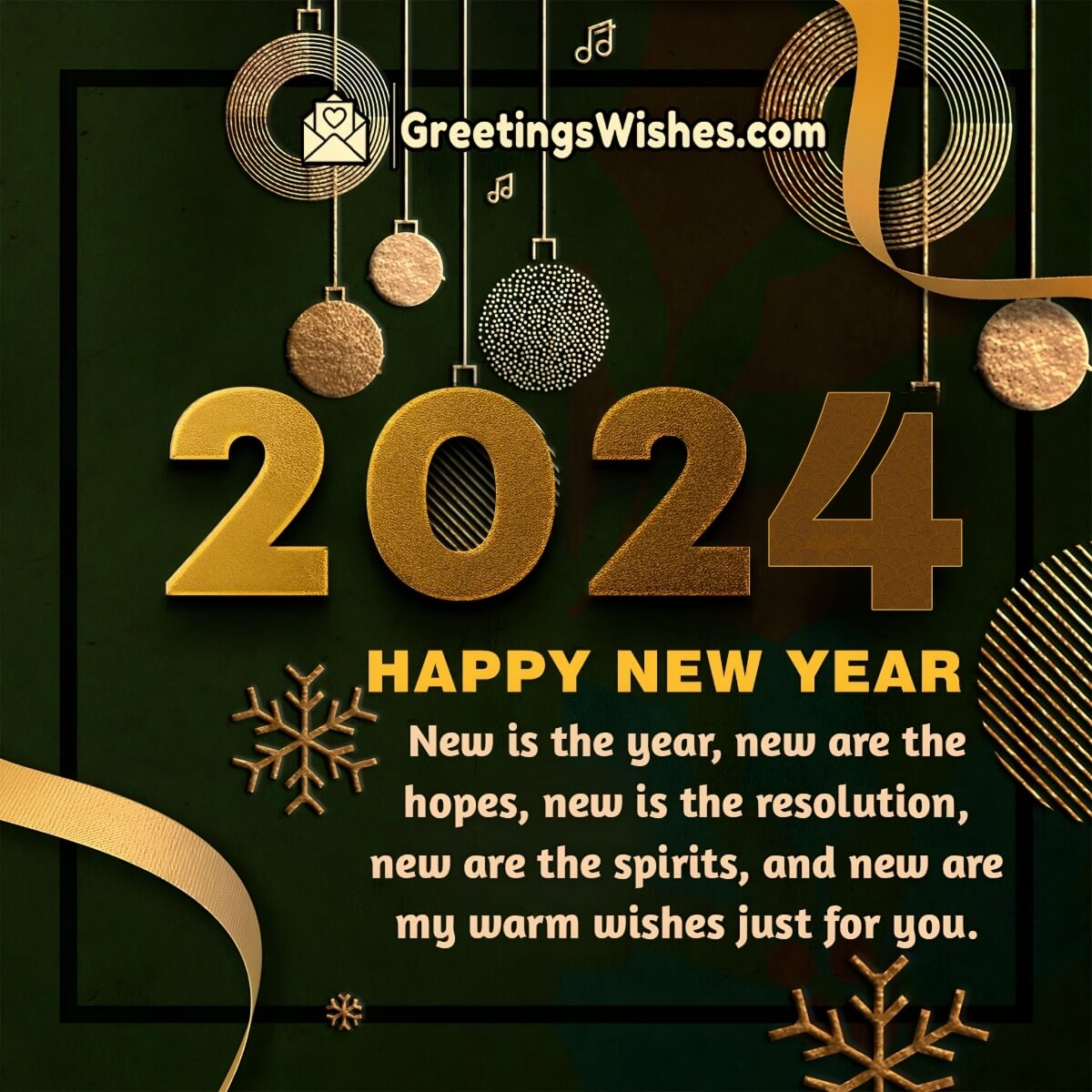 Happy 2024 New Year Wishes Messages - Greetings Wishes