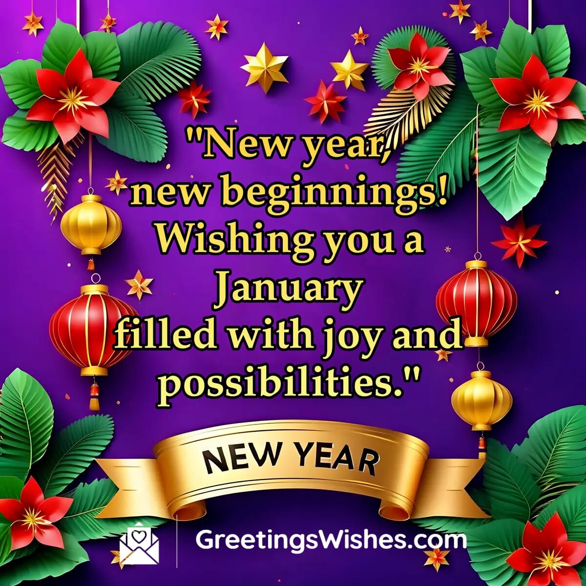 January Month Wishes