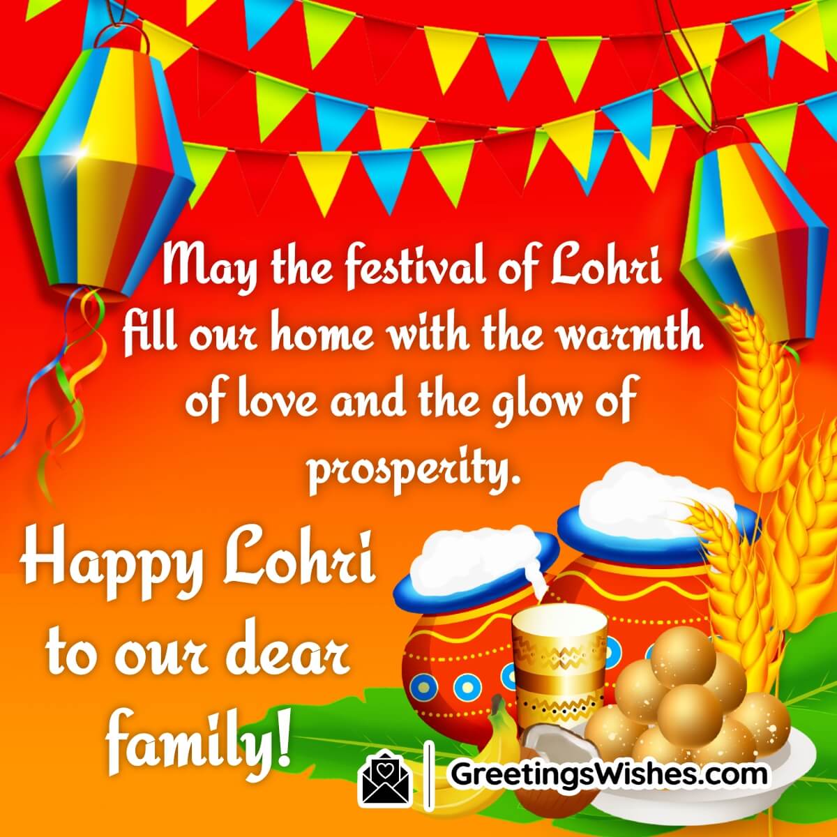 Happy Lohri Wishes To Family