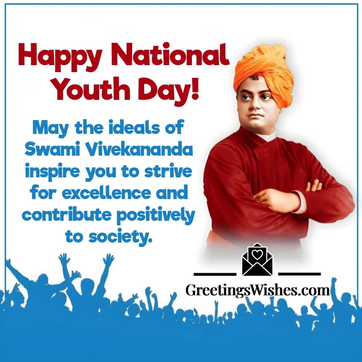 Happy National Youth Day Wishes Image