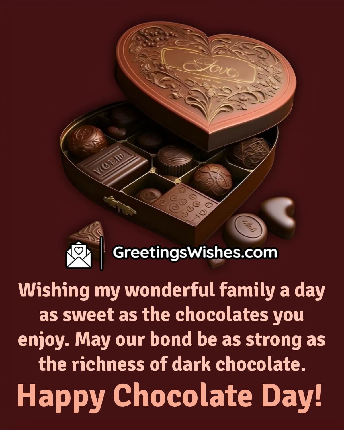 Chocolate Day Wishes For Family