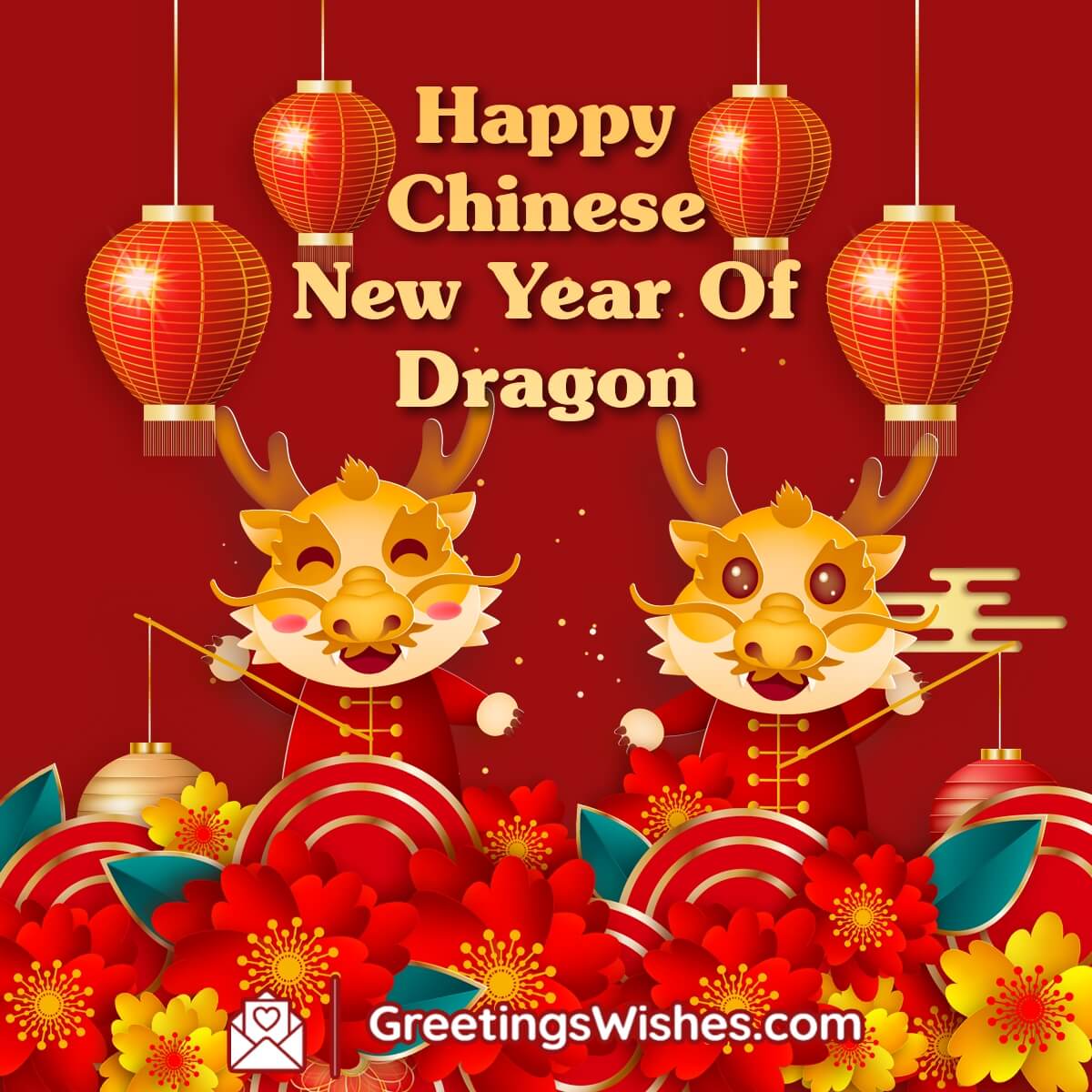 Happy Chinese New Year Of Dragon