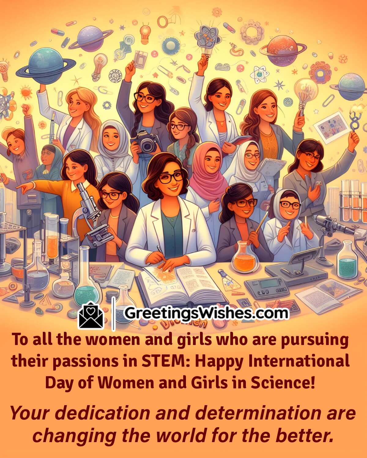 Happy International Day Of Women & Girls In Science Greetings