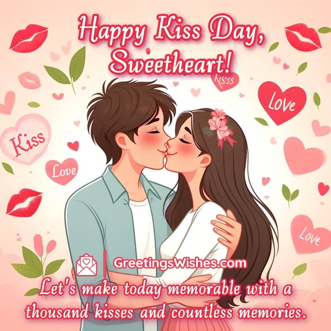Happy Kiss Day Wish For Sweetheart