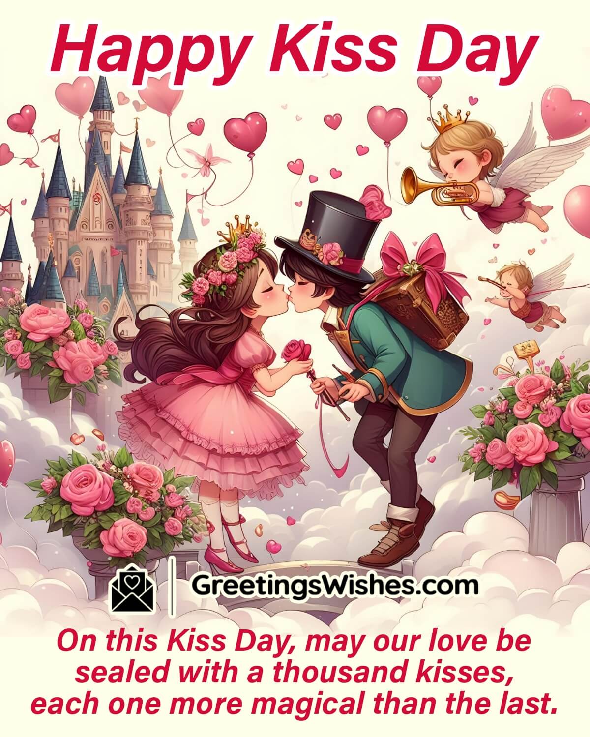 Happy Kiss Day Wish Greetings