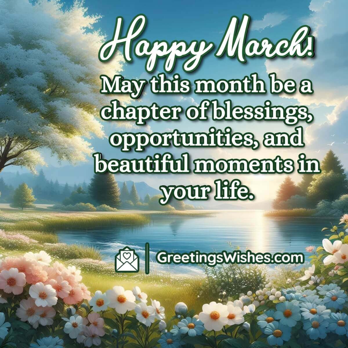 Happy March Blessings