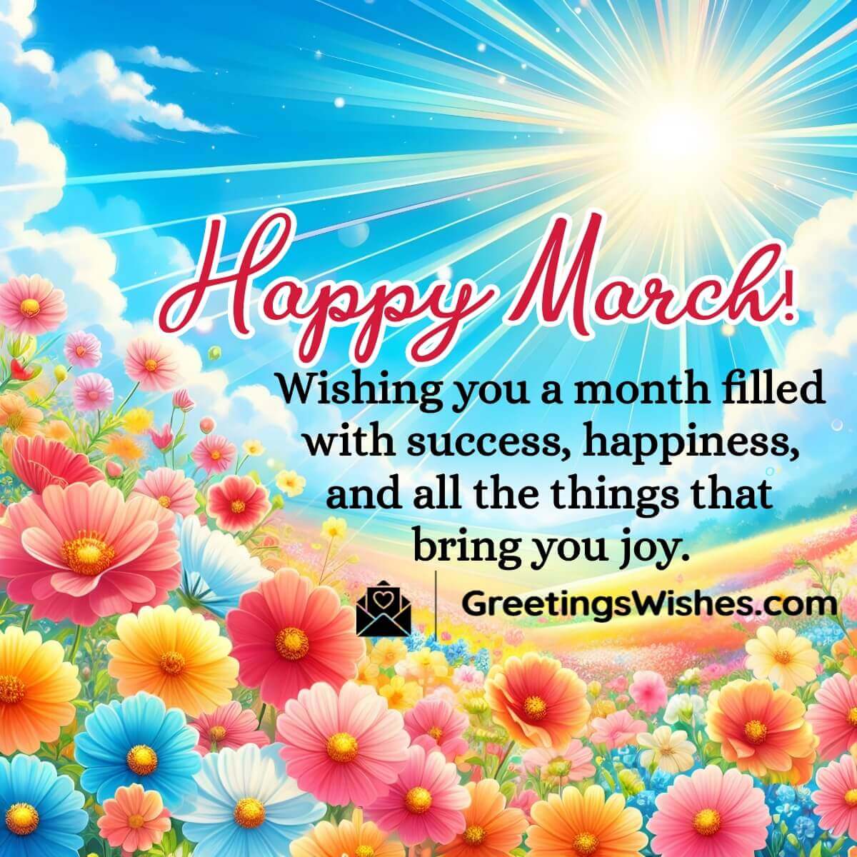 Happy March Month Wishes