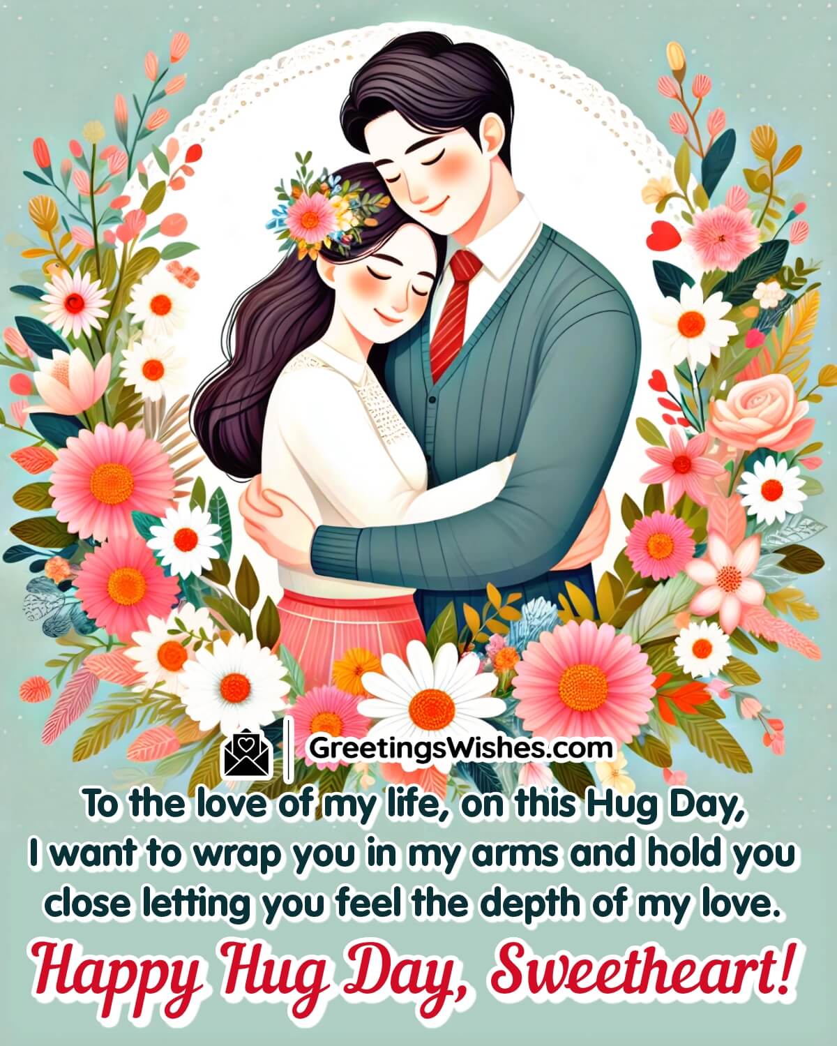 Hug Day Wishes For Girlfriend