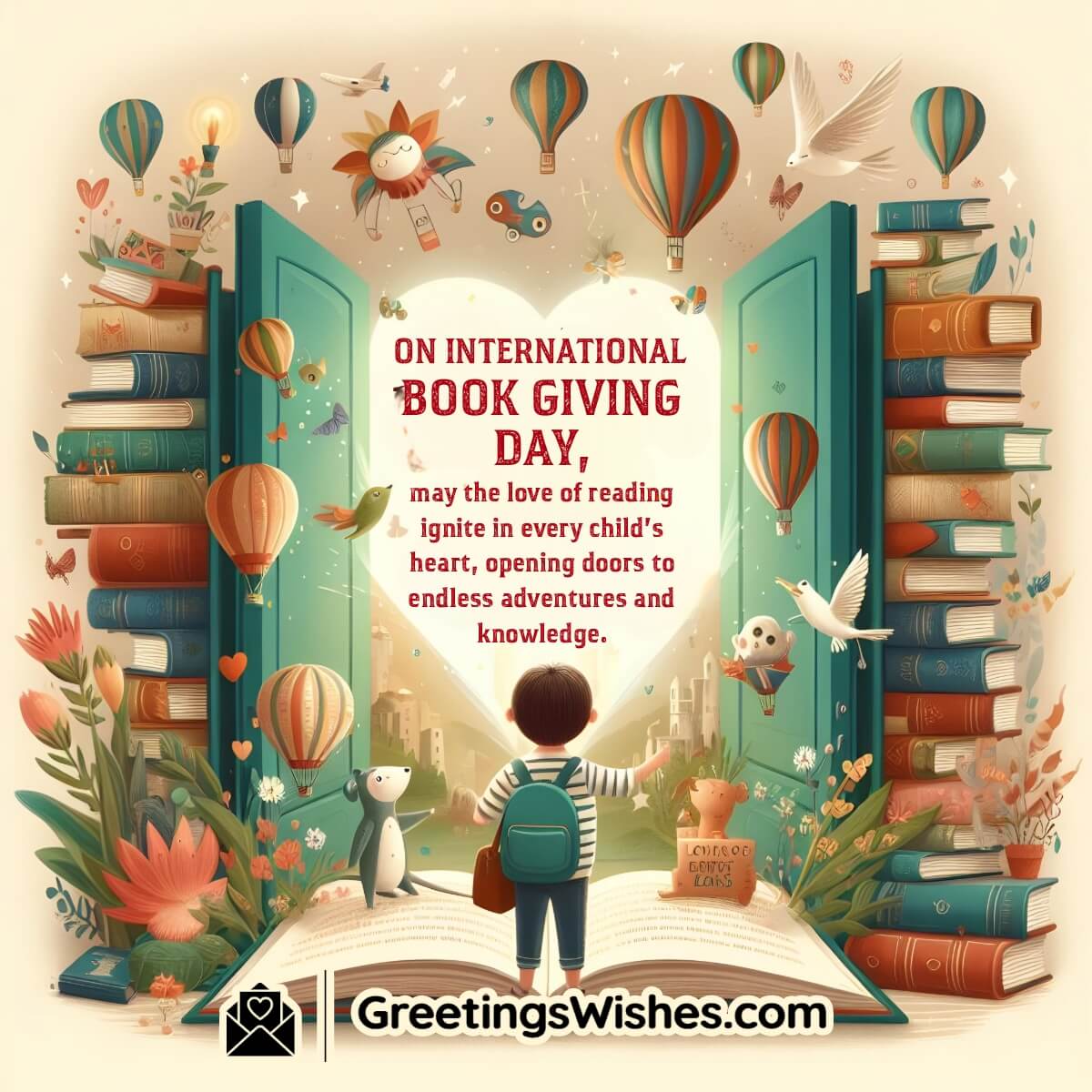International Book Giving Day Wish Greetings