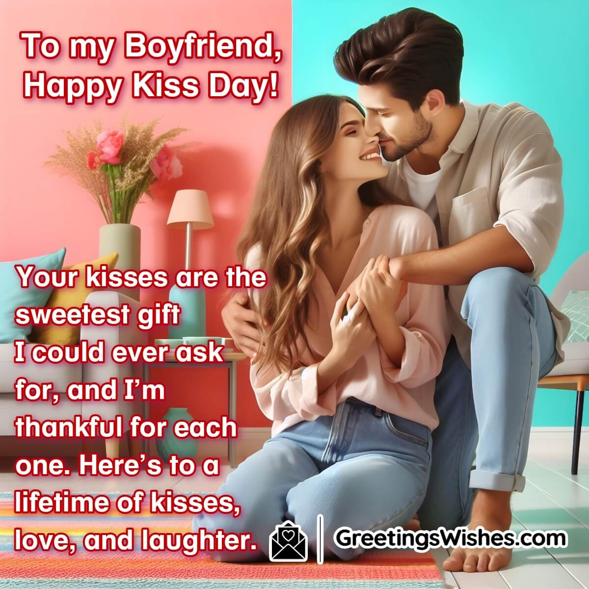 Kiss Day Wishes For Boyfriend