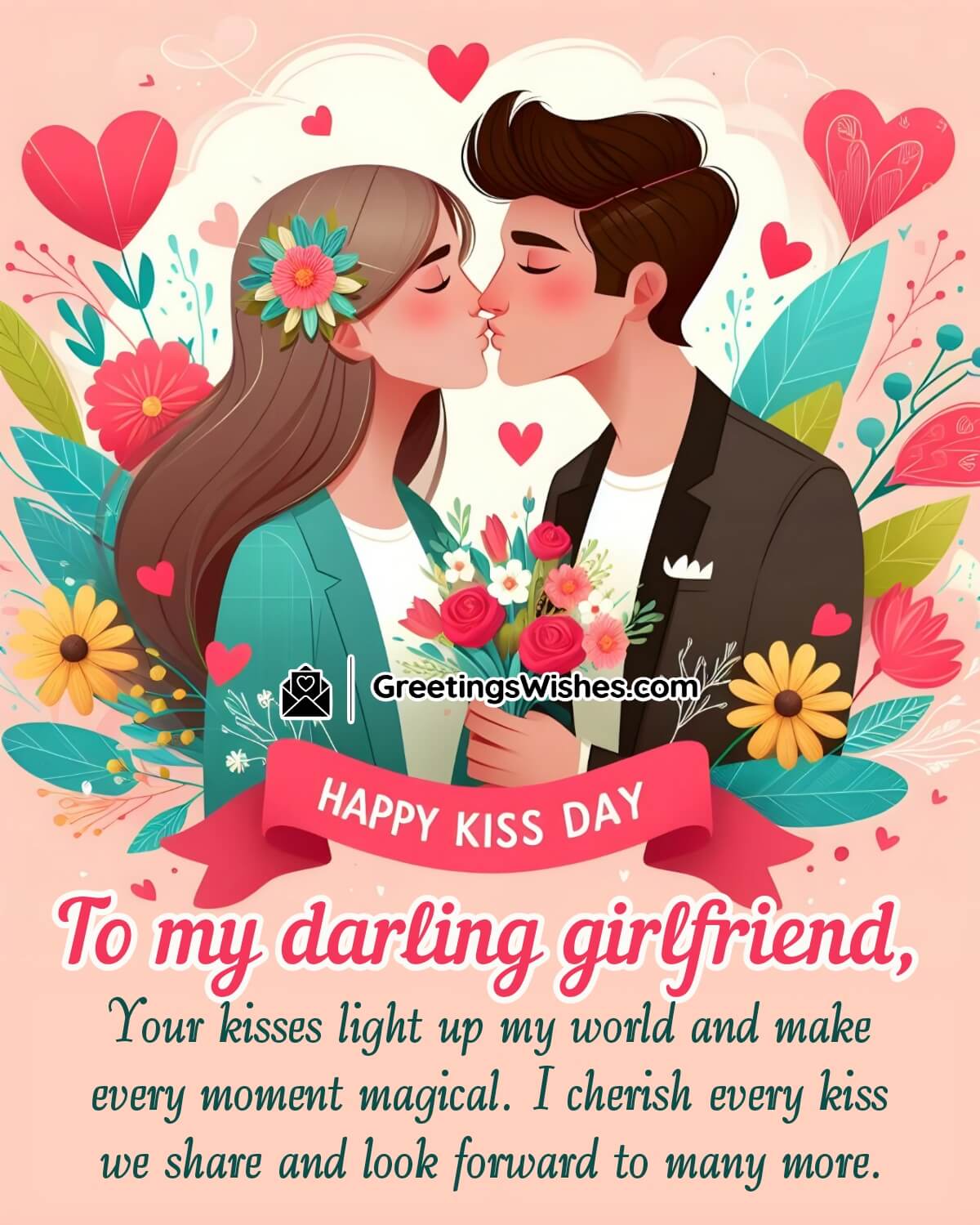 Kiss Day Wishes For Girlfriend