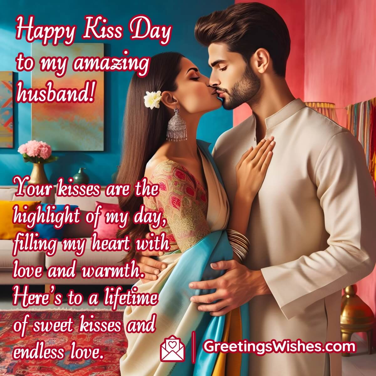 Kiss Day Wishes For Husband