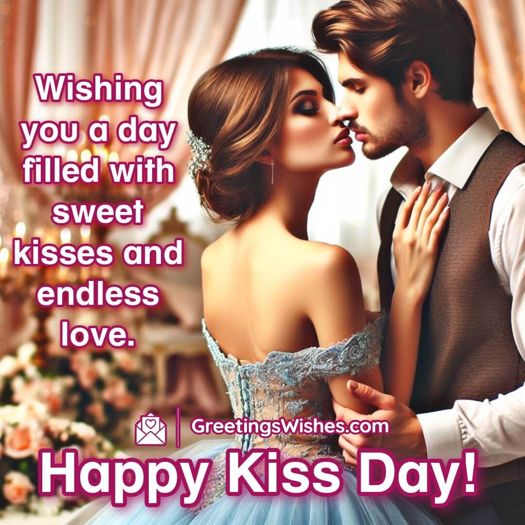 Wishing Happy Kiss Day Picture