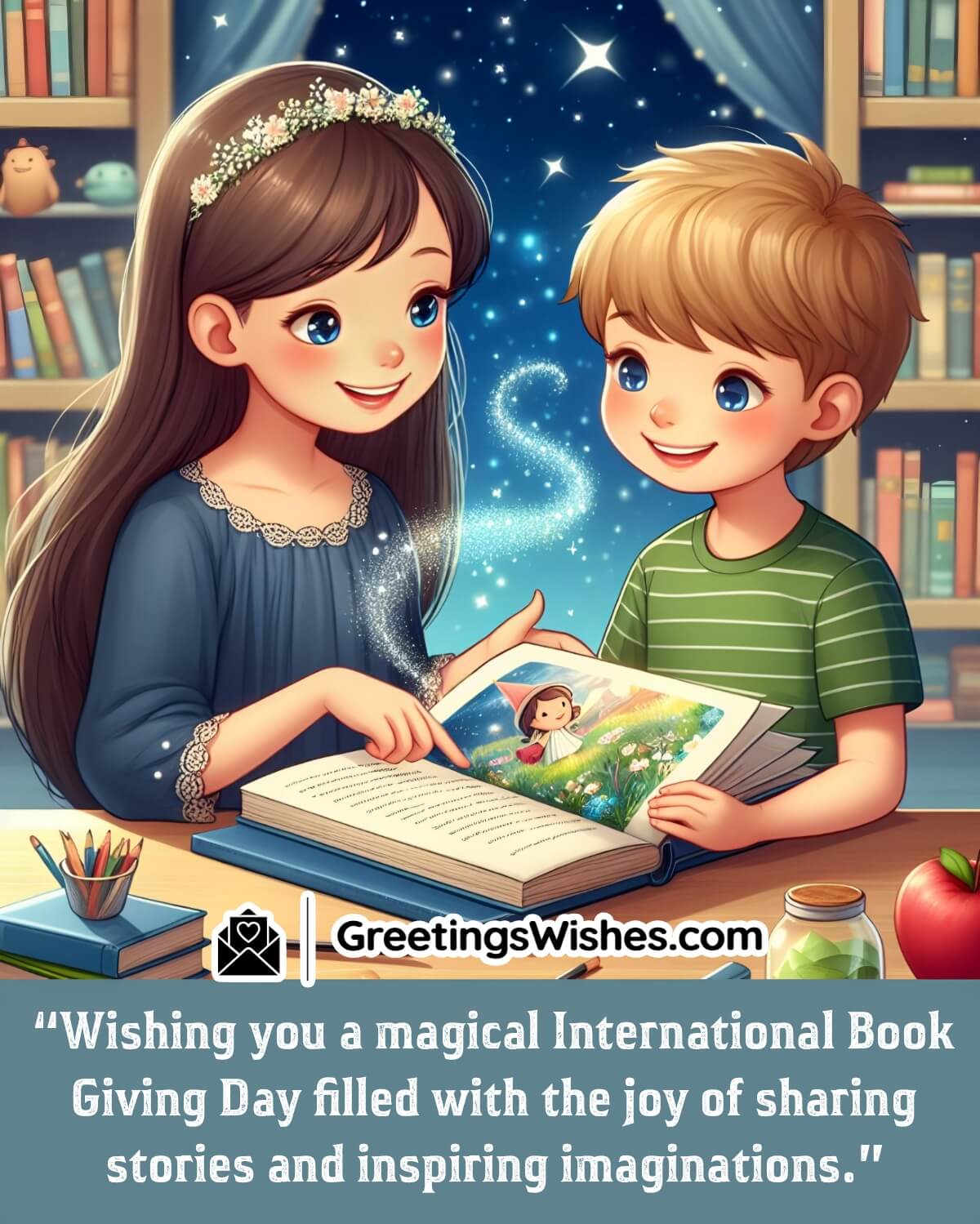Wishing International Book Giving Day Picture