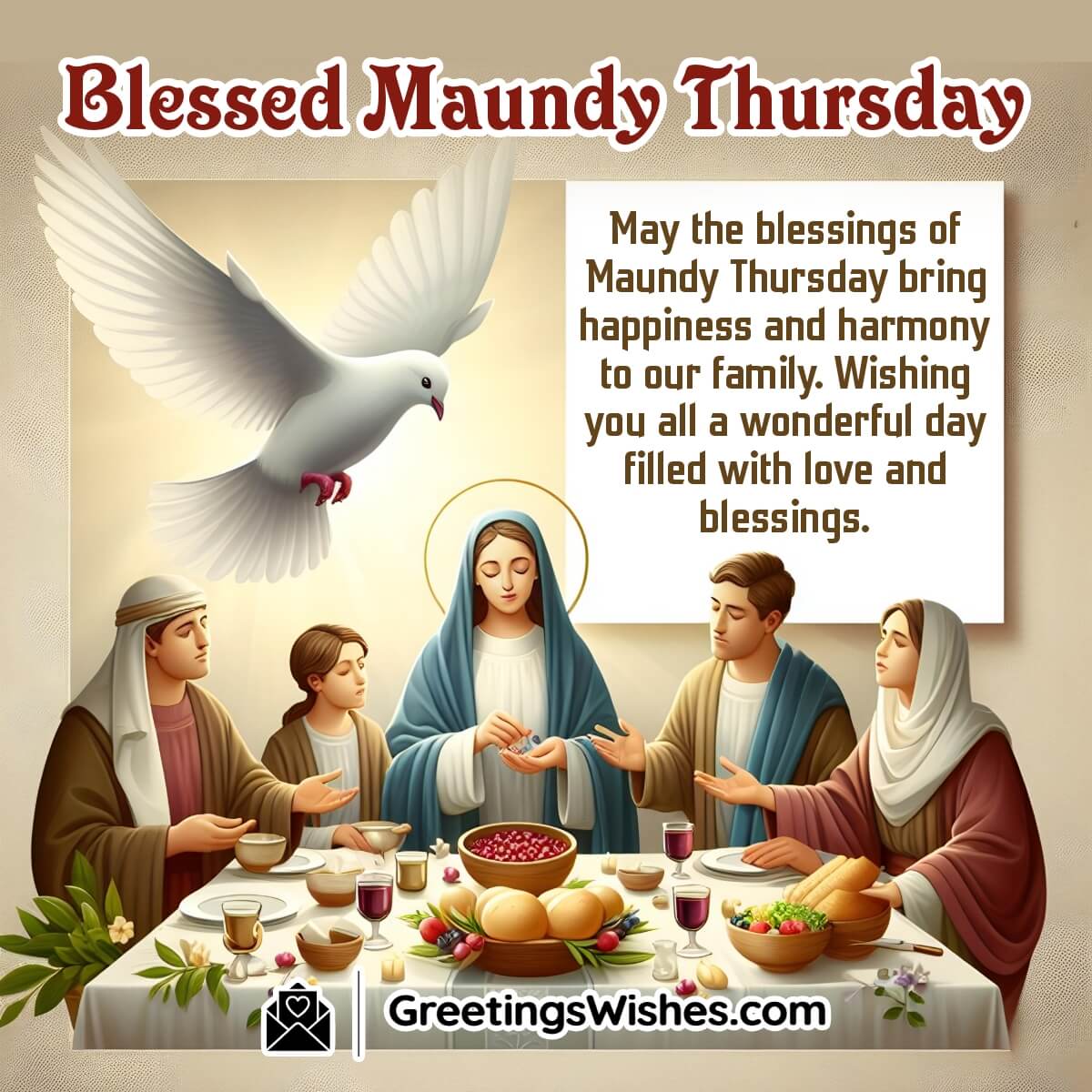 Blessed Maundy Thursday Wish For Family