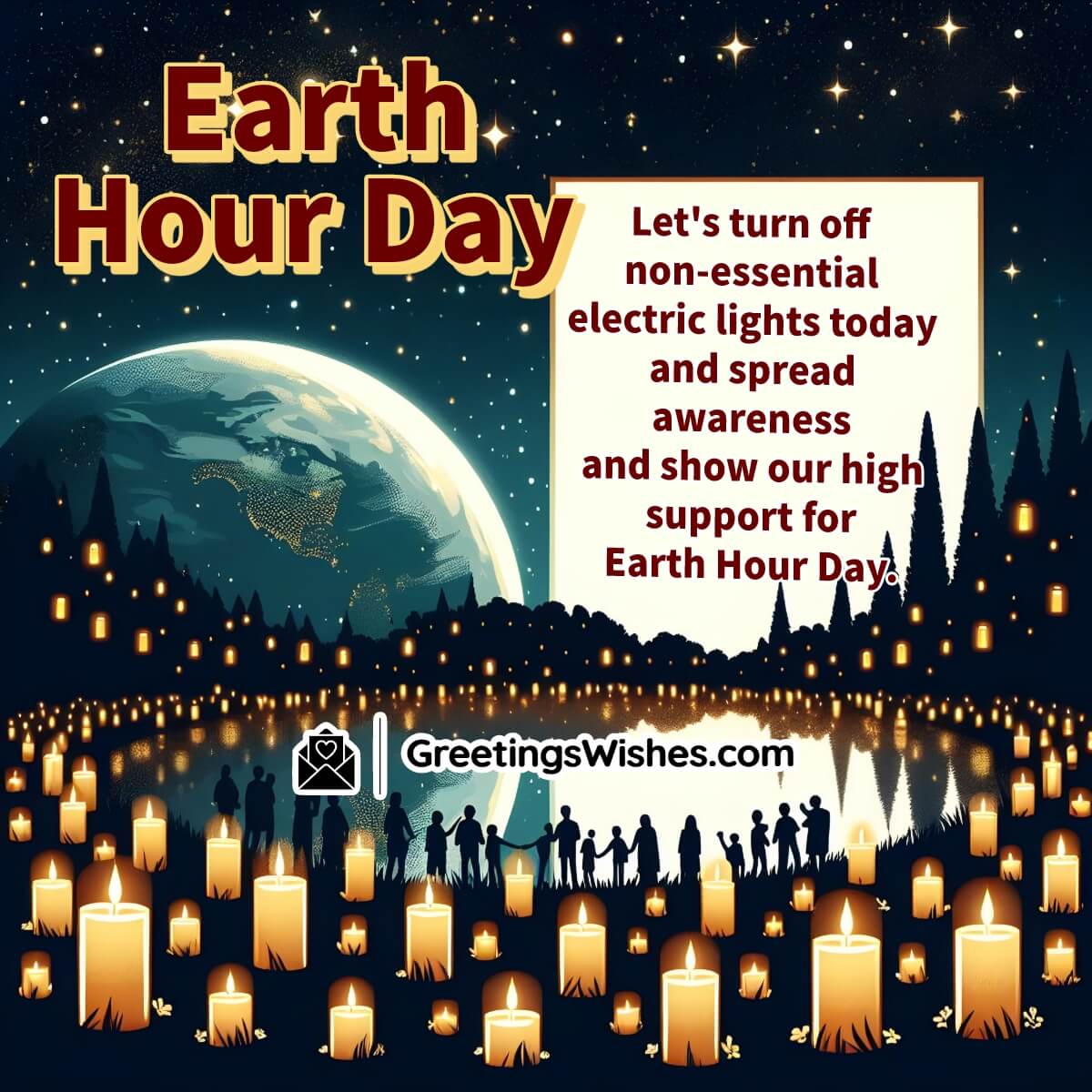 Earth Hour Day Message Pic