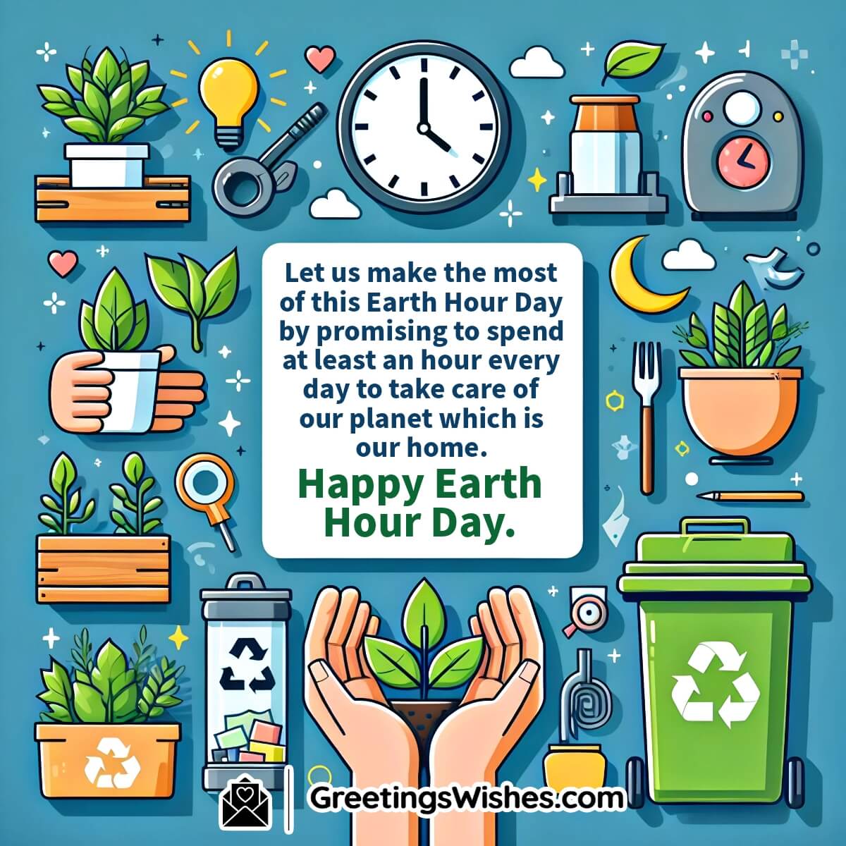 Happy Earth Hour Day Whatsapp Quote