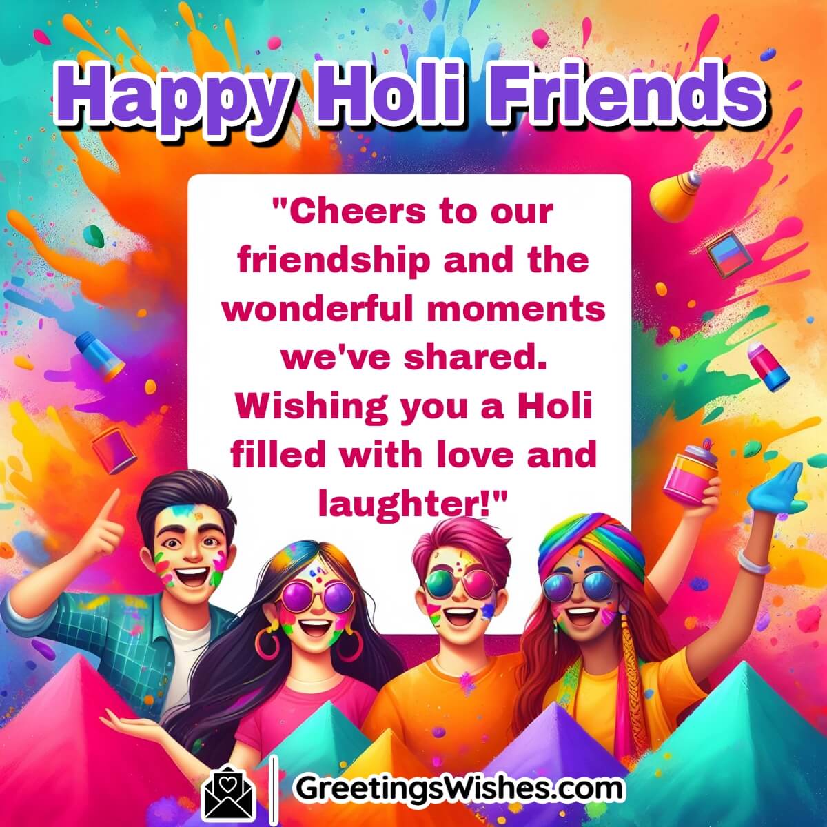 Happy Holi Wish For Friends