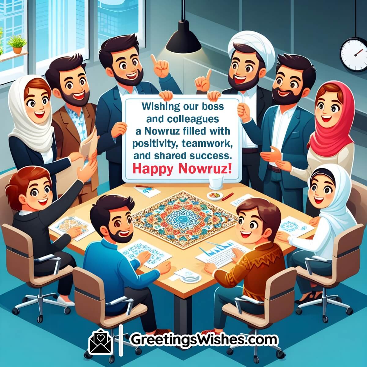 Happy Nowruz Wishes To Boss And Colleagues