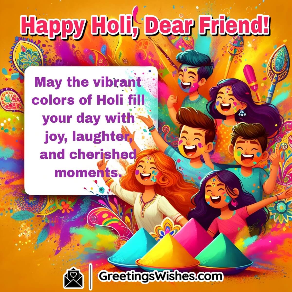 Holi Wishes For Friends