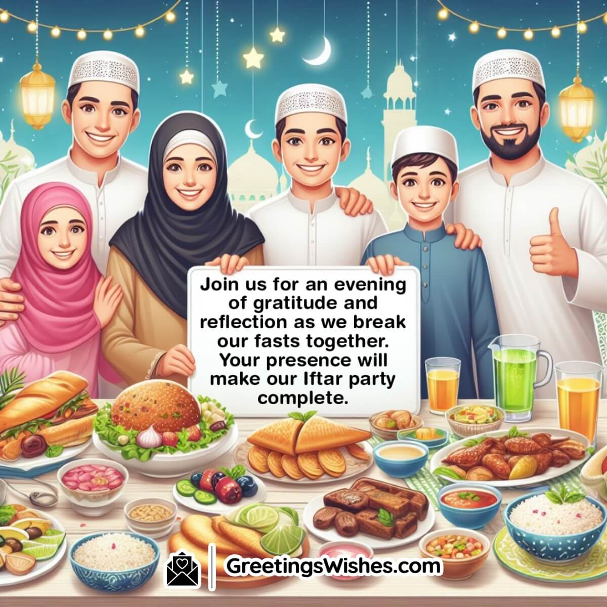 Iftar Party Invitation Message