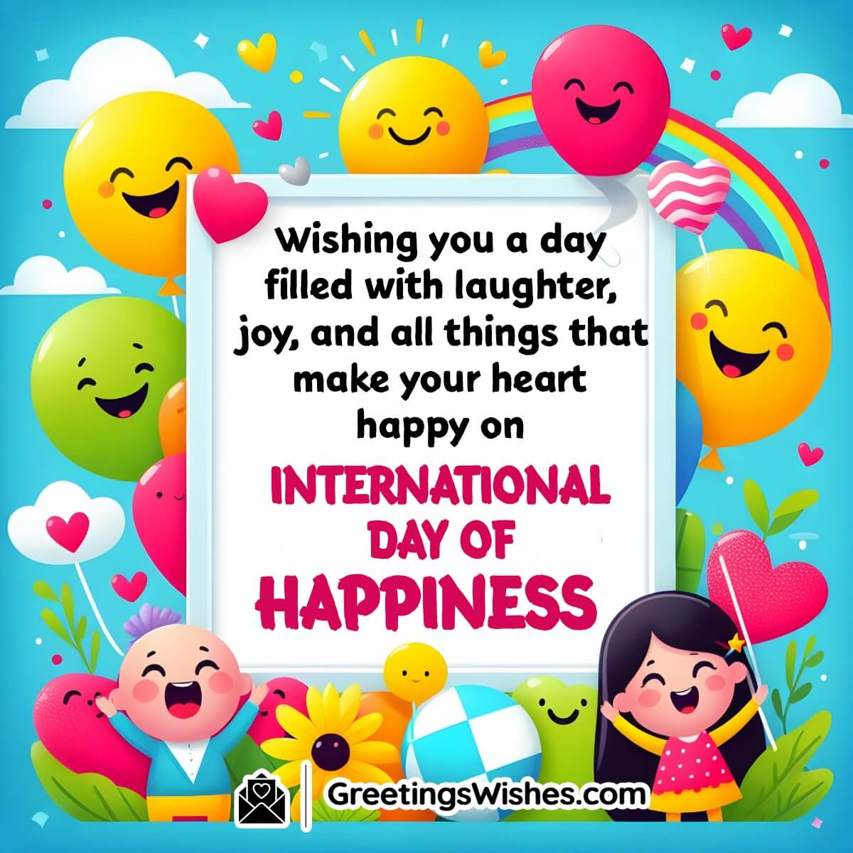 International Day Of Happiness Wishes (20th March)