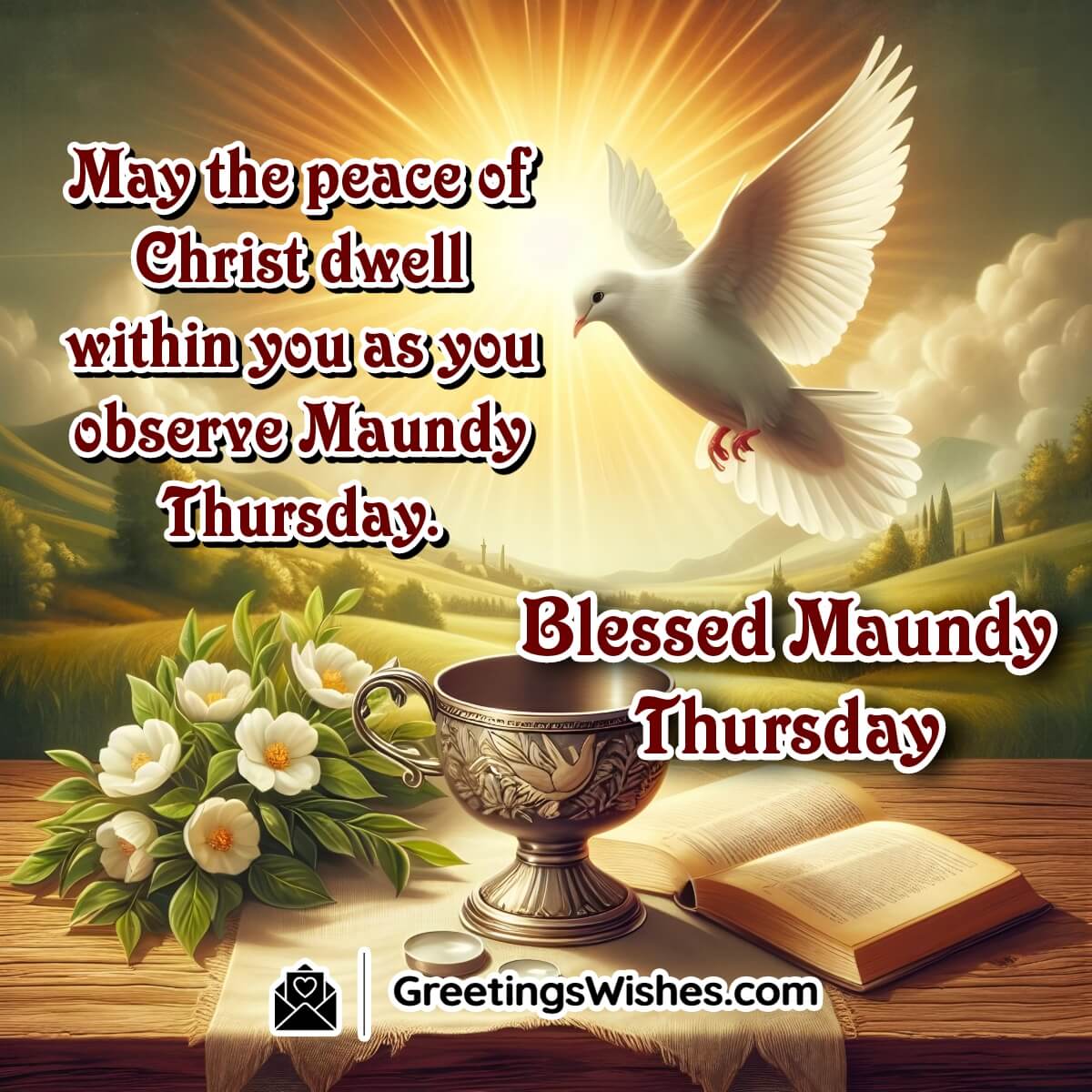 Maundy Thursday Blessing Image