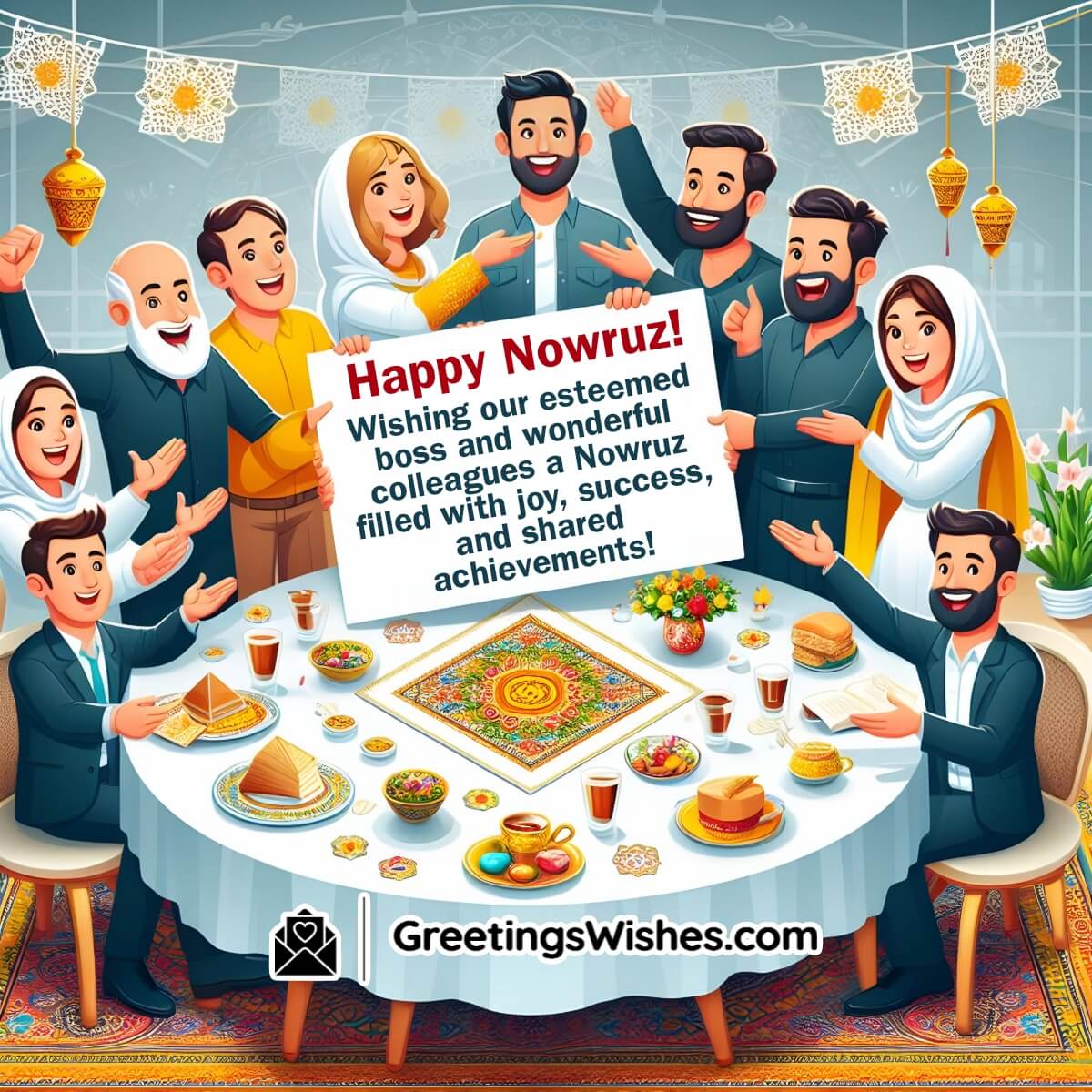 Nowruz Wishes To Boss And Colleagues
