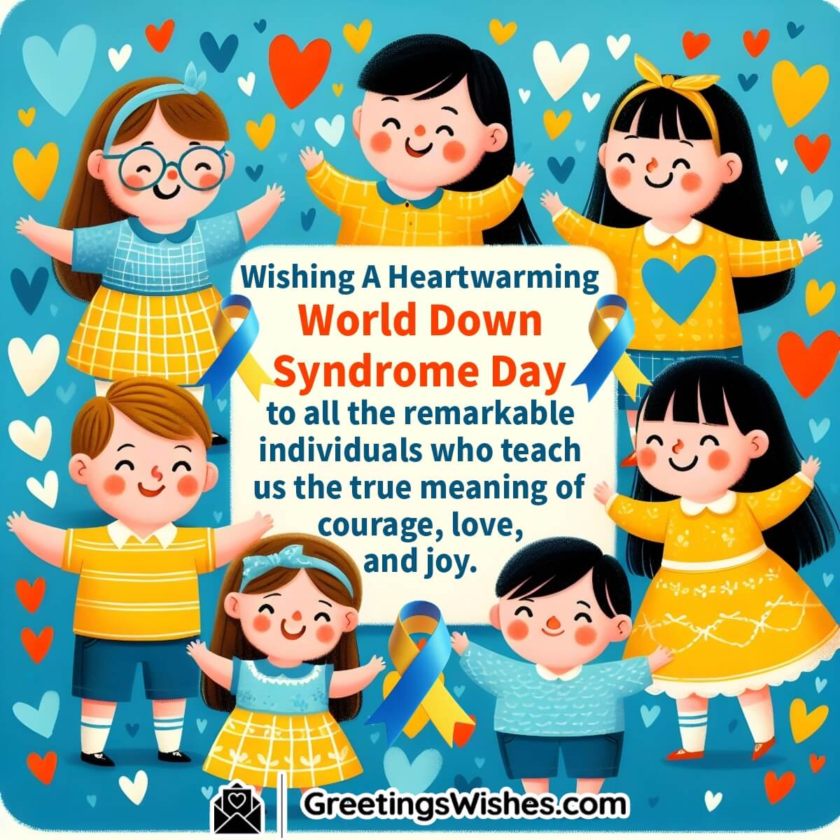 Wishing World Down Syndrome Day Card