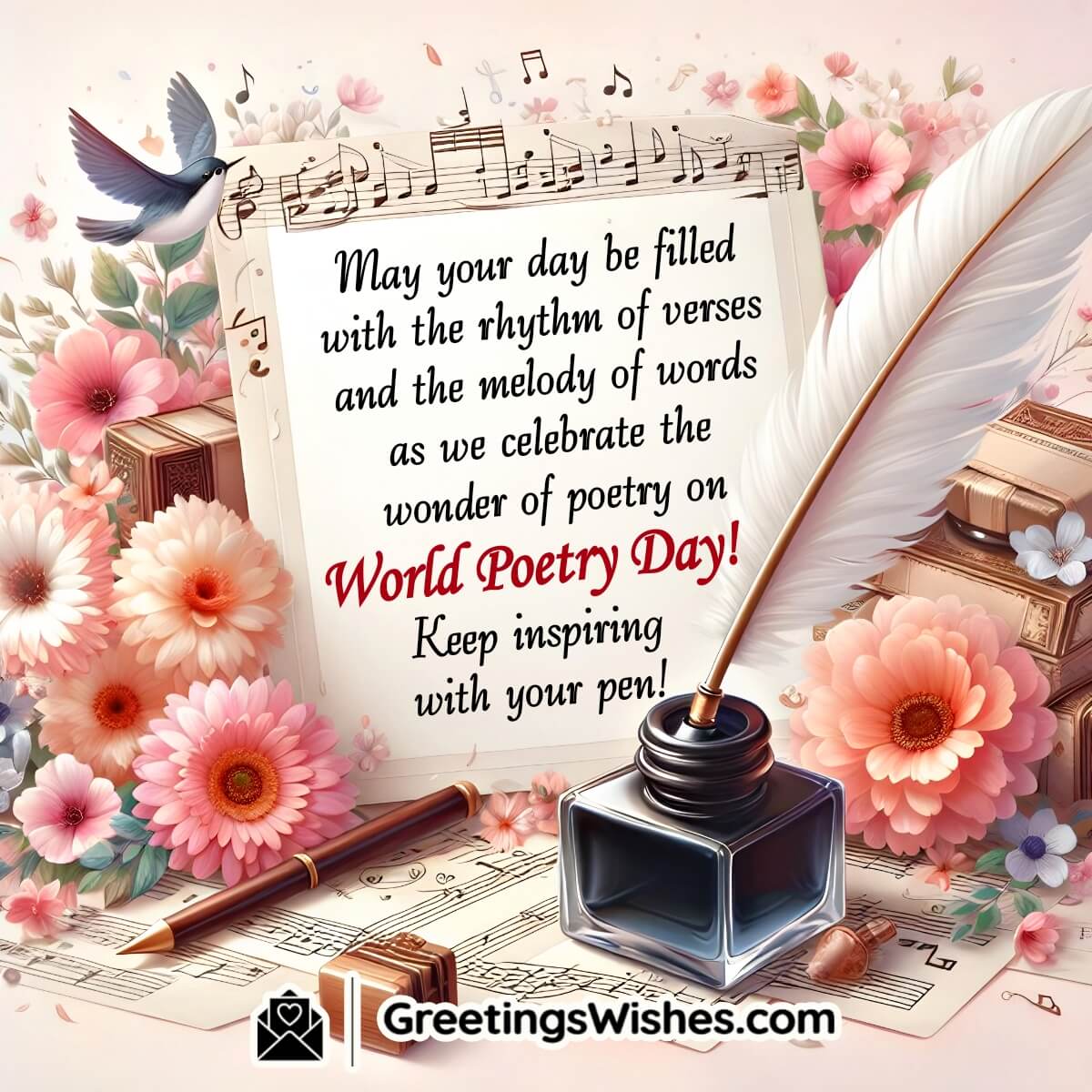 Wonderful World Poetry Day Wishes